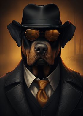 Rottweiler dog detective