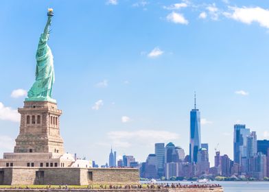 Statue of Liberty and NYC