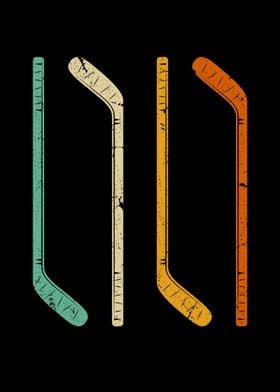 Ice Hockey Stick Vintage