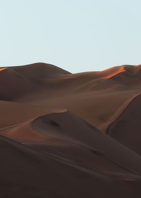 Dunes after sunset