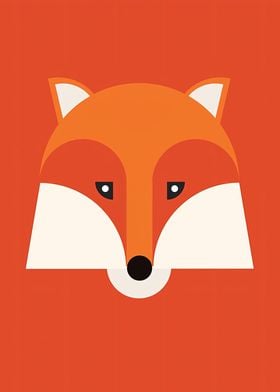 minimalist fox face