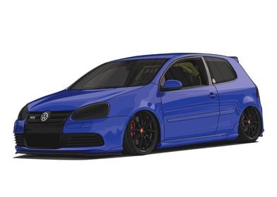 VW Golf MK5 R32 Bagged