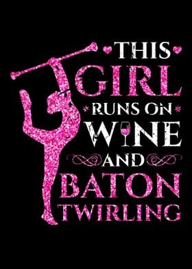 Girl Runs On Wine Twirling