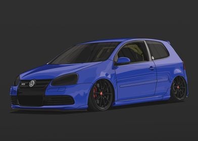 VW Golf MK5 R32 Bagged