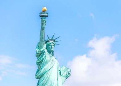 Statue of Liberty and sky