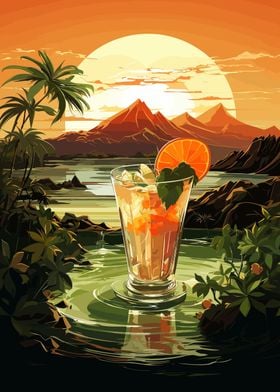 Peaceful Sunset Drink