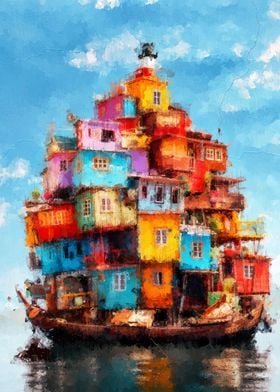 Houses On Ship