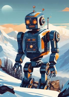 Robot in winter 01