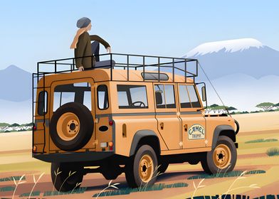 LAND ROVER DEFENDER CAMEL