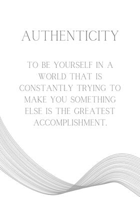 Authenticity quote message