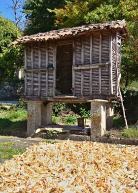 Traditional corn storage