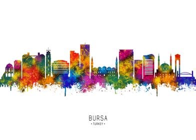 Bursa Turkey Skyline