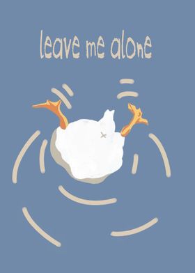 leave me alone duck meme