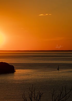 Wisconsin Sailboat Sunset