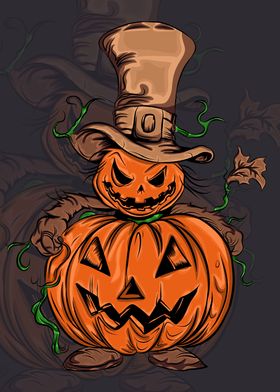 Halloween Pumpkin Ghost