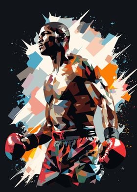 Boxer Boxing Low Poly