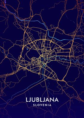 Ljubljana Modern Map