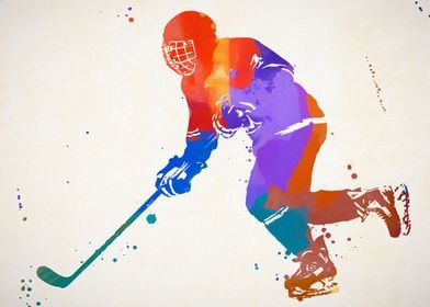 Hockey Color Splash