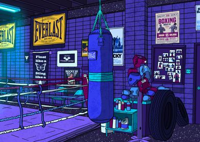 Boxing Gym After Dark
