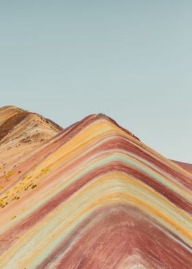 Rainbow mountain in Peru