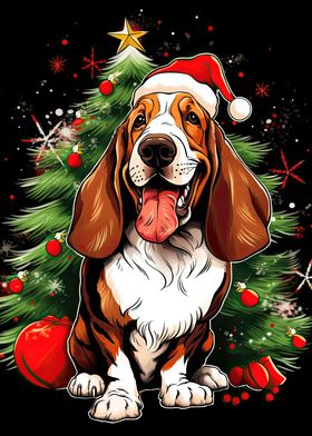 Basset Hound Christmas