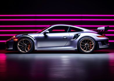 Neon Porsche 911 GT3