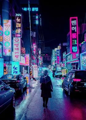 Neon Cyberpunk City