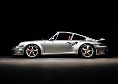 Silver Porsche 911 turbo