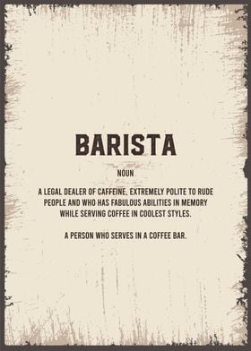 barista funny definition