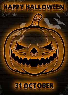 scary pumpkin halloween 