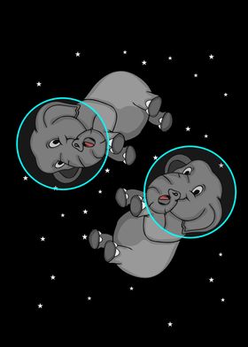 Astronaut Space Elephant