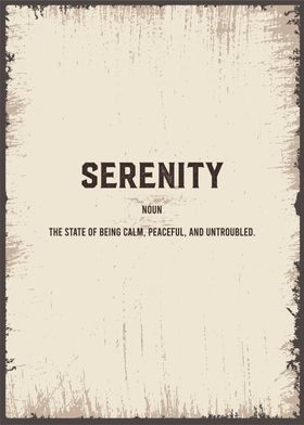 serenity funny definition