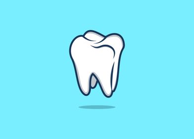 Tooth vector icon 