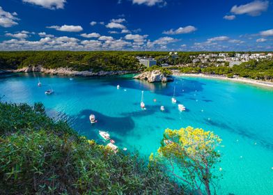 View island of Menorca