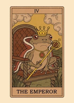 The Emperor Frogs Tarot