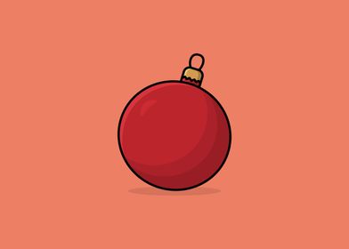 Christmas ball vector