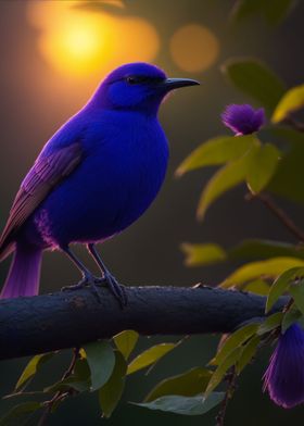 Purple honeycreeper