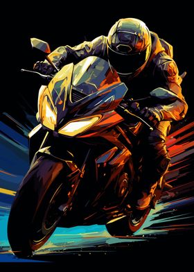 Motorcycle Biker Sportler