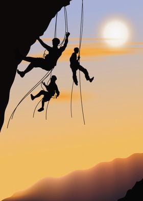 Climbing Illustration