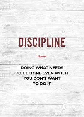 discipline