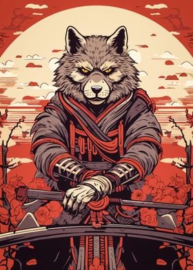 fox animal samurai