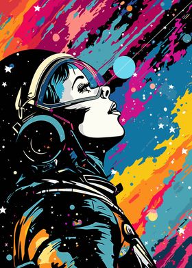 Space Collage Pop Art