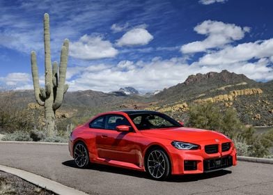 Red and rugged BMW M2 2023