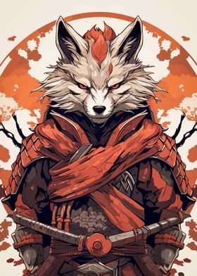 fox animal samurai