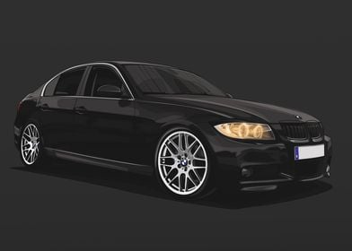 BMW 3 Series E90 Black