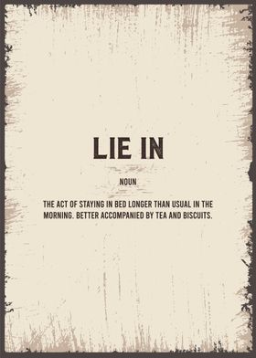 lie in funny definition