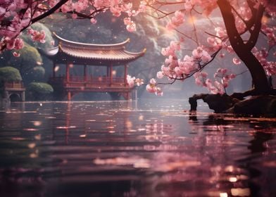 Cherry Blossom River