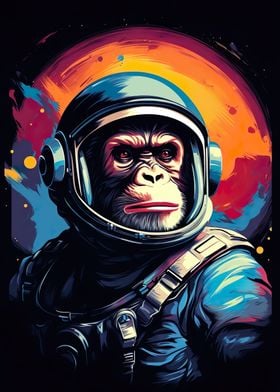 Astronaut Space chimpanzee