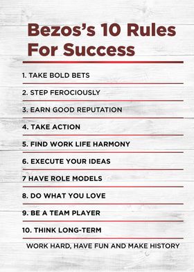 rules for success