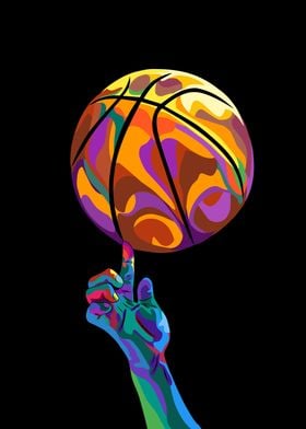 basketball pop art